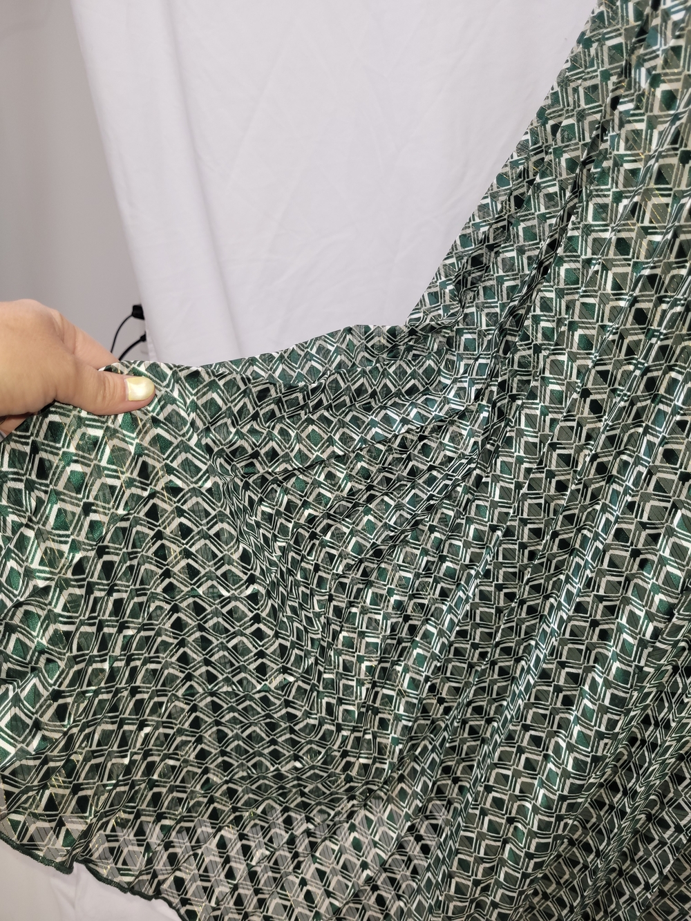 H&M Green Geometric Maxi Skirt - Picture 4 of 12
